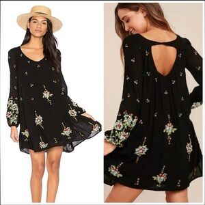 Free People Oxford Embroidered Shift Dress, Size XS